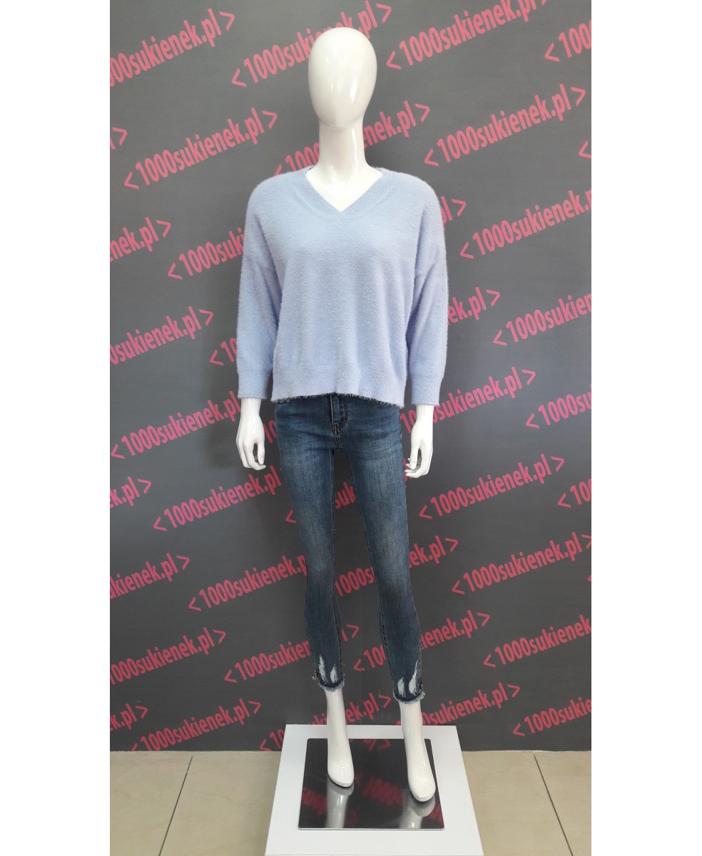 Sweter Dolce Piccante, serek, błękit Sweter Dolce Piccante, serek, błękit