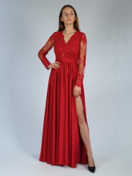 Sukienka EMO czerwona długa...