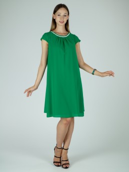 Sukienka BAIRO zieleń szyfon