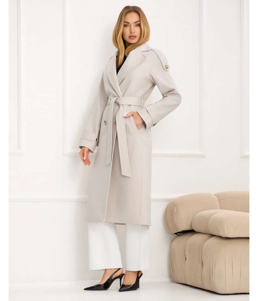 PŁASZCZ ZARTEX DALLAS LATTE SS26